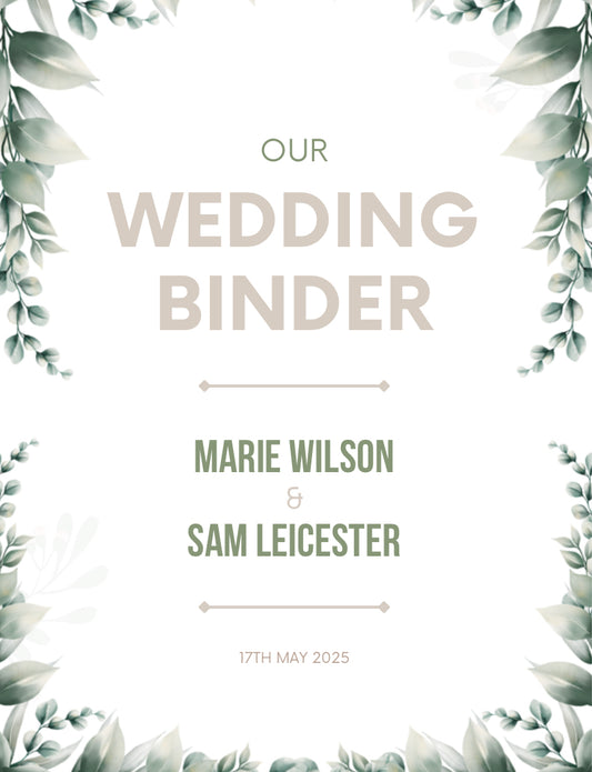 Wedding Binder